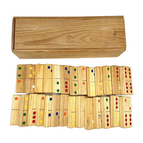 1804307-Vintage Wooden Dominos Set