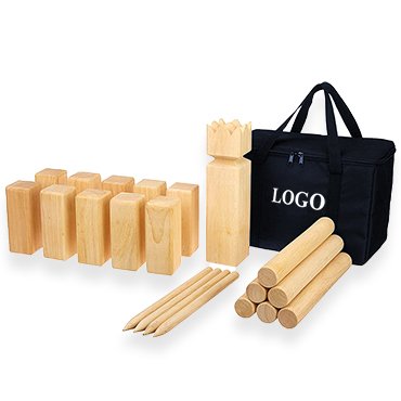 hardwood kubb set