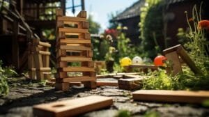 Lawn wooden garden game