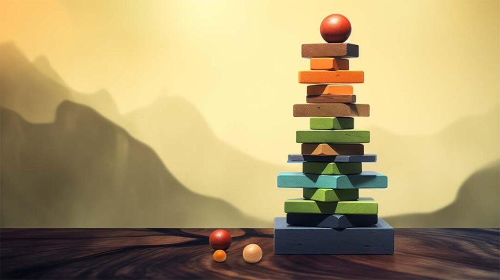 Eco-friendly tower of hanoi