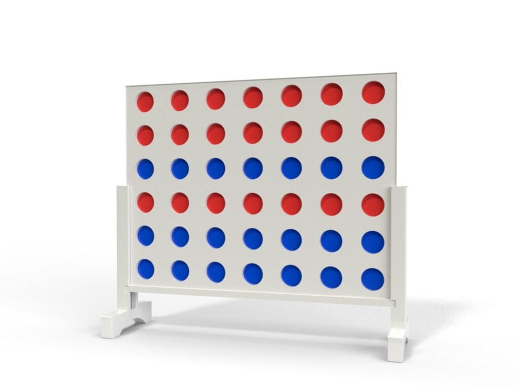 wooden connect 4 game