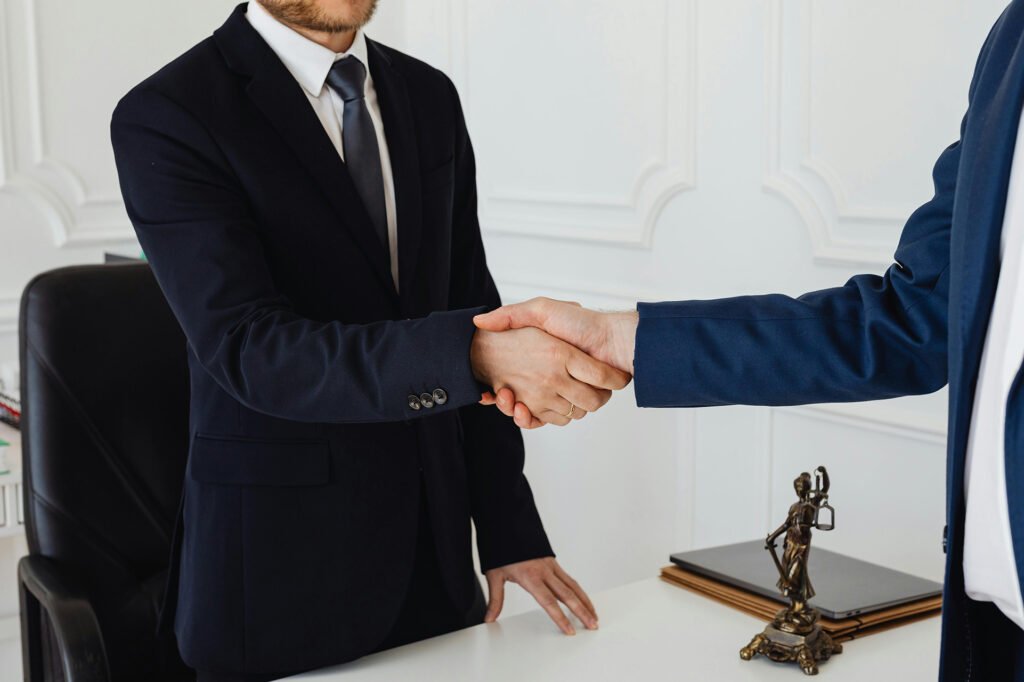 Handshake for Business Cooperation