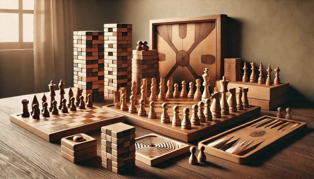 wooden game sets