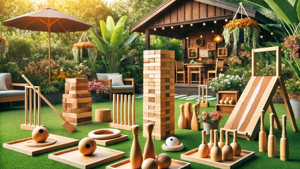 wooden garden game supplier