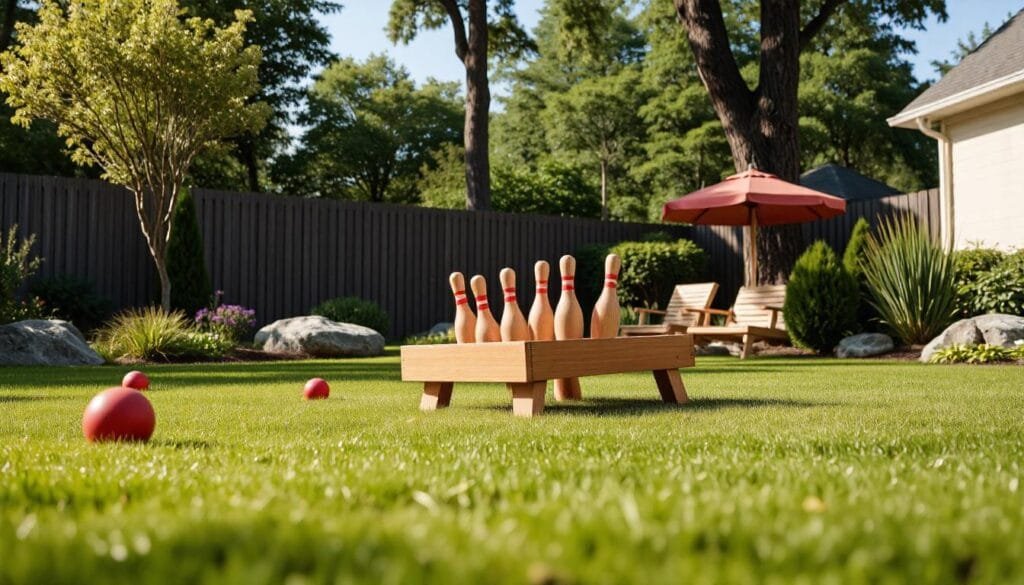 wooden bowling game