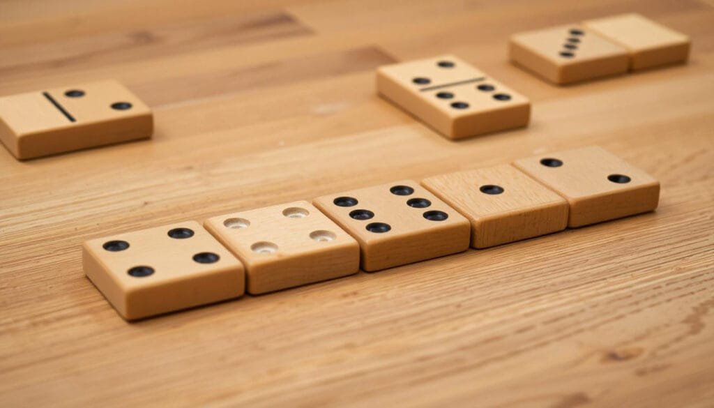 wooden domino game