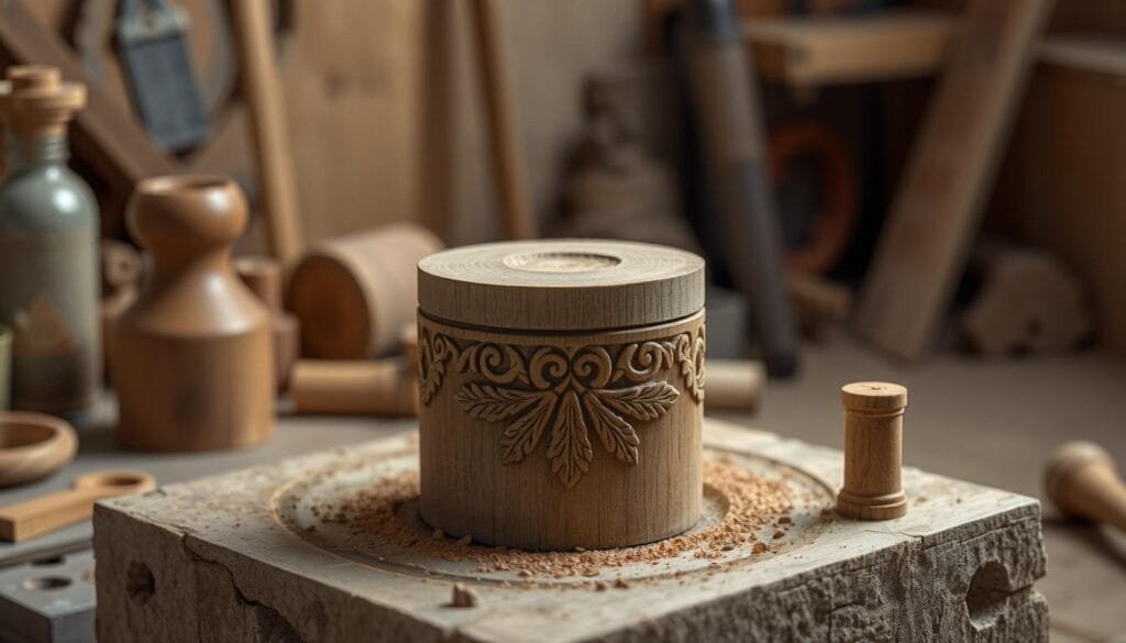 carving on the wood