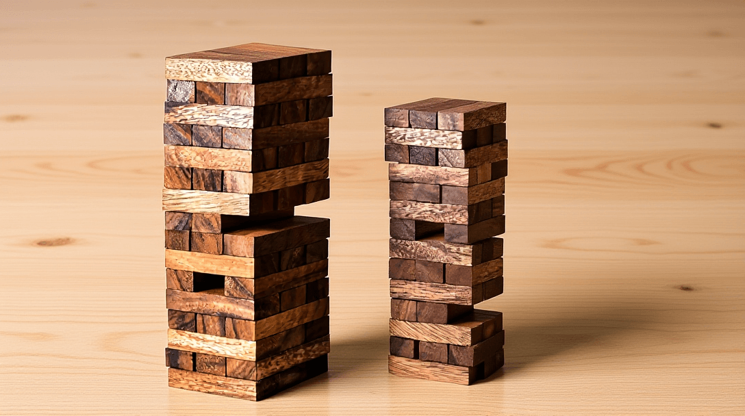 adult and kid wooden game