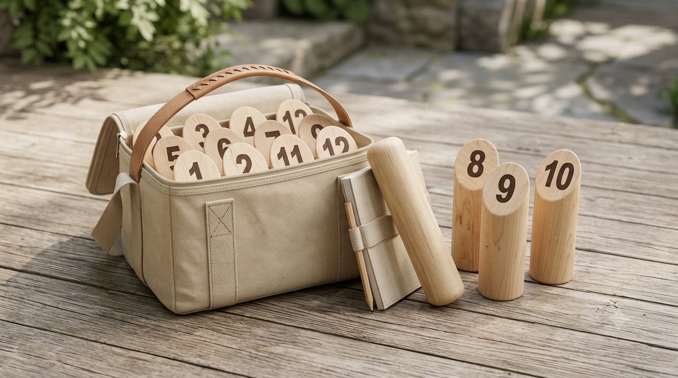 wooden molkky game wholesale