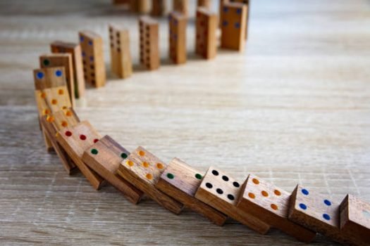 wooden dominoes pieces