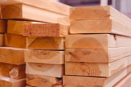 Wood factory stock and lumber board with nature business export